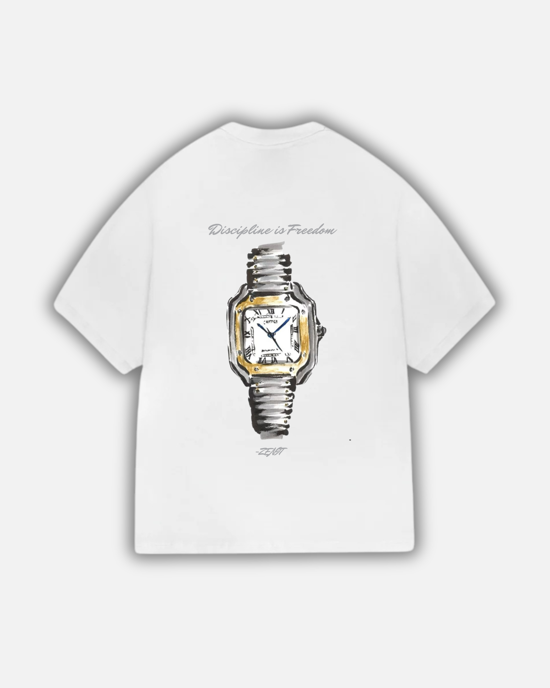 חולצת אובר סייז שעון ״clock״