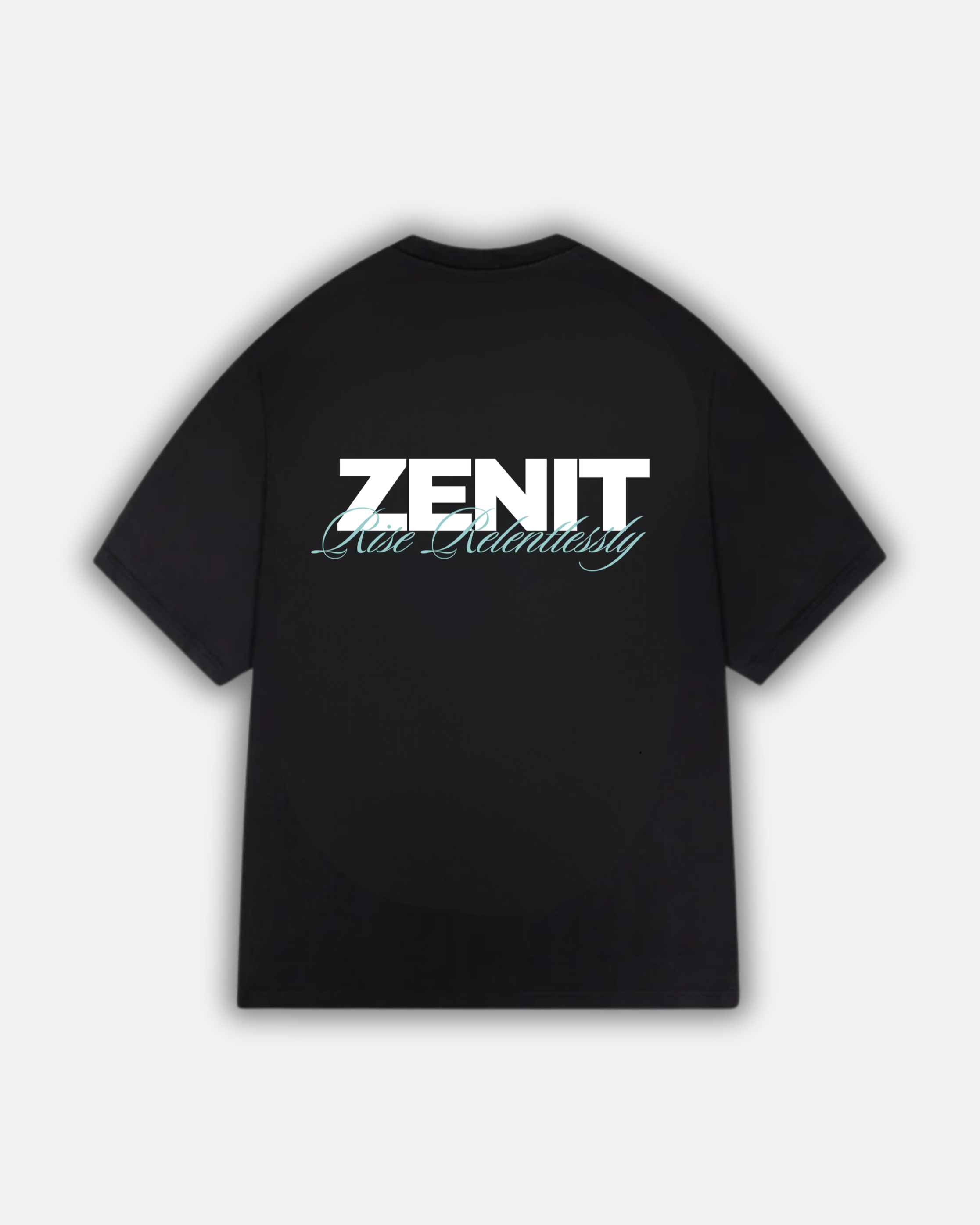 חולצת אובר סייז לוגו כחול ״blue״