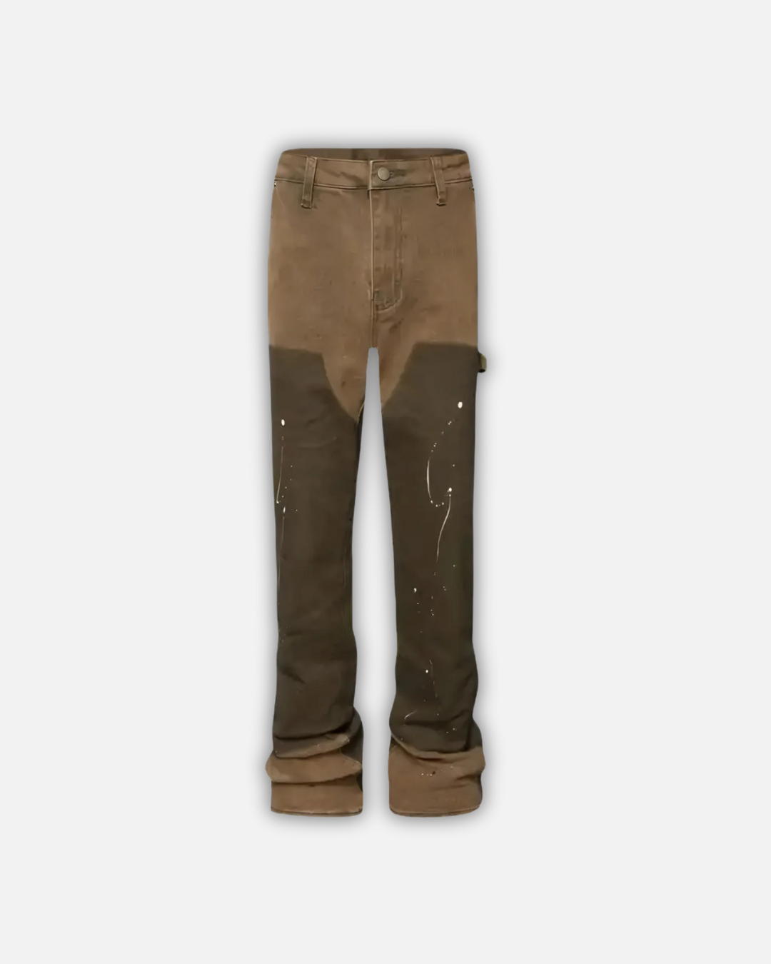 “green” ג'ינס אוברסייז ירוק עם שילוב ירוק זית