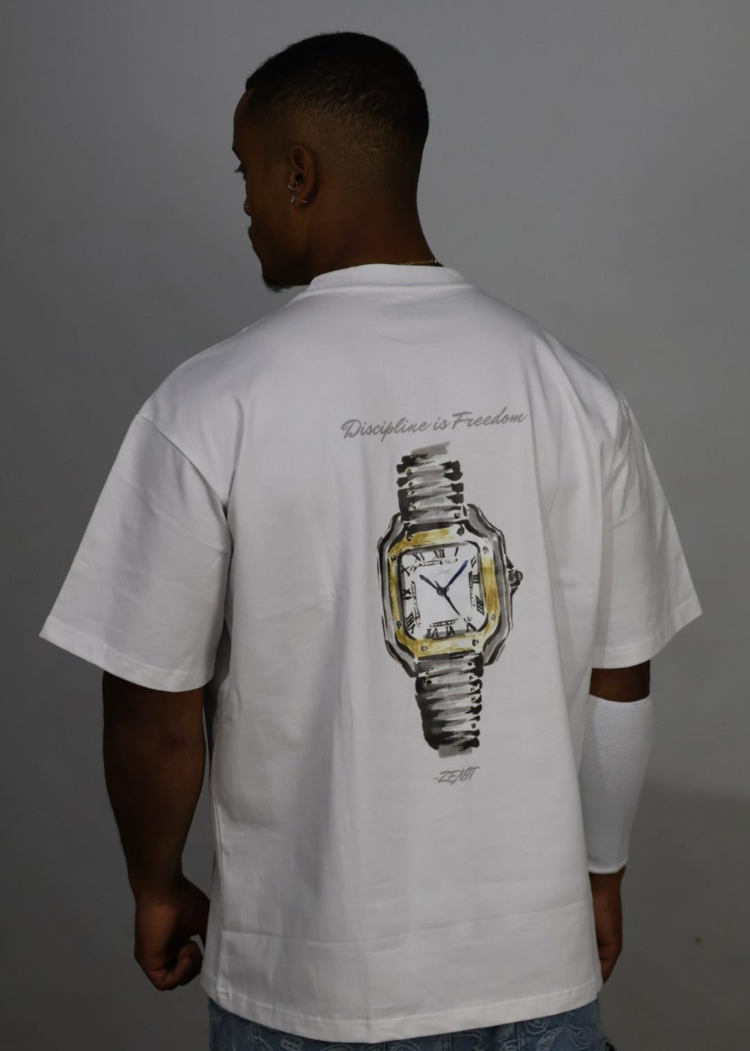 חולצת אובר סייז שעון ״clock״