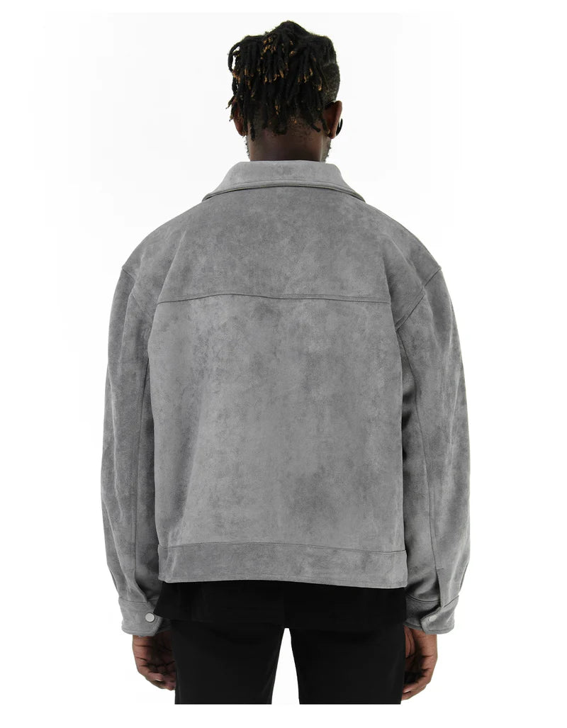 "gray" ג'קט בומבר אפור