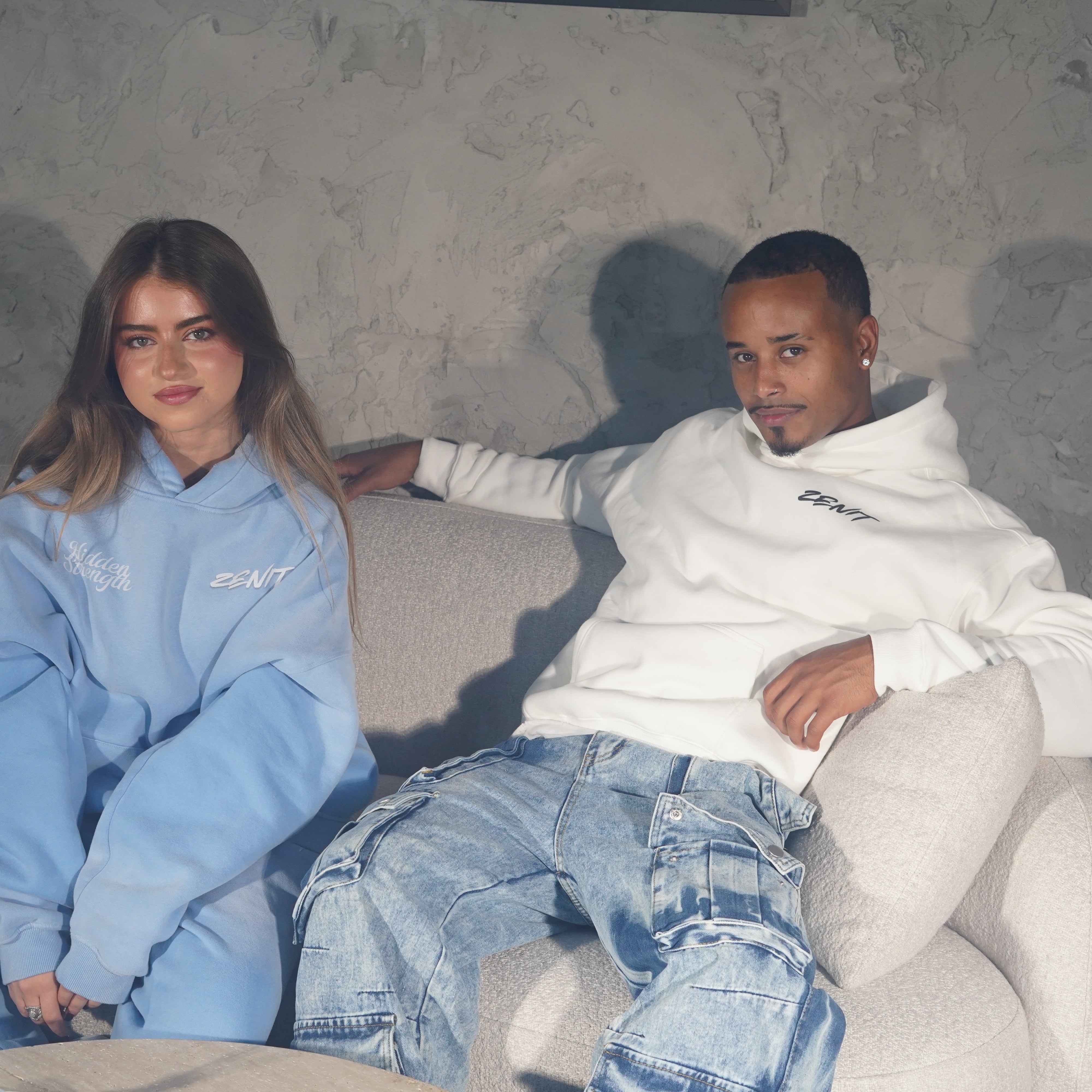 ג׳ינס דגמח כחול "Cargos"